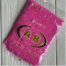 Бисер непрозрачный, размер 12/0, нежно-малиновый (KQ710), упаковка 400 г