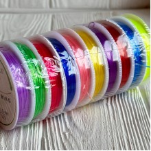 Силиконовая нить-резинка, 1 мм, цветной микс, упаковка 10 р.