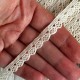 Кружево вязаное Эбигейл (D03501), 1 см, молочное, рулон 45 м