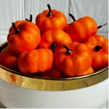 Гарбуз маленький, 3,5х2,2 см, помаранчевий, упаковка 100 шт.