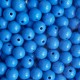 Бусина акриловая, 10 мм, васильковая, упаковка 500 г