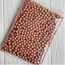 Бусина акриловая, 10 мм, кофейная, упаковка 500 г