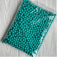 Бусина акриловая, 10 мм, изумрудная, упаковка 500 г