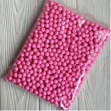 Бусина акриловая, 10 мм, светло-розовая, упаковка 500 г