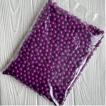 Бусина акриловая, 10 мм, вишневая, упаковка 500 г