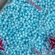 Бісер матовий, розмір 6/0, світло-бірюзовий (43), упаковка 400 г
