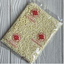 Бисер матовый, размер 6/0, молочный (841), упаковка 400 г