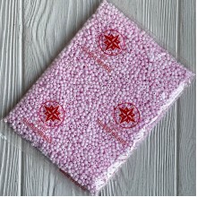 Бисер матовый, размер 6/0, светло-розовый (55), упаковка 400 г