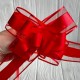 Подарочный бант (полипропиленовый), 5х7,5 см, красный, упаковка 10 шт.
