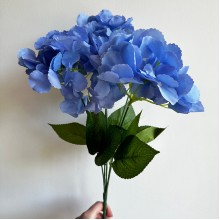 Букет гортензии, 48 см, голубая, шт.