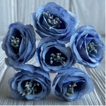 Гардения, 3,5 см, голубая, упаковка 48 шт.