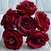 Гардения, 3,5 см, бургунди, упаковка 48 шт.