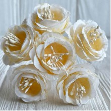 Гардения, 3,5 см, молочная, упаковка 48 шт.