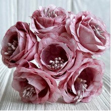 Гардения, 3,5 см, розово-пудровая, упаковка 48 шт.