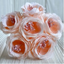 Гардения, 3,5 см, персиковая, упаковка 48 шт.