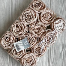 Бутон чайной розы, 7 см, кофейная, упаковка 12 шт.