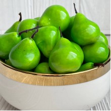 Груша большая, 3 см, зеленая, упаковка 200 шт.