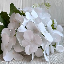 Букет гортензии мини (С30300), 35 см, белый, шт.