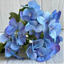 Букет гортензии мини (С30300), 35 см, голубой, шт.