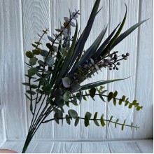 Гілка з ягідками (С30329), 41 см, зелено-фіолетова, шт. Гілка з ягідками (С30329), 41 см, зелено-фіолетова, шт.