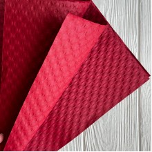 Влагостойкая текстурированная бумага, 53х53 см, бордовый, упаковка 10 шт.