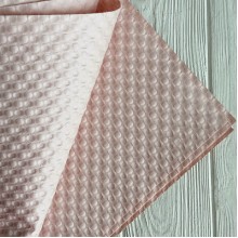 Влагостойкая текстурированная бумага, 53х53 см, светло-пудровый, упаковка 10 шт.