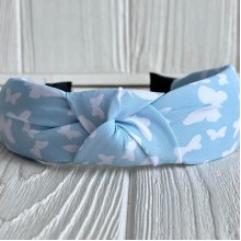 Обруч чалма с бабочками, 4 см, тифанни, шт.