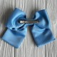 Атласный бант (с уточкой), 12х11 см, голубой, шт.