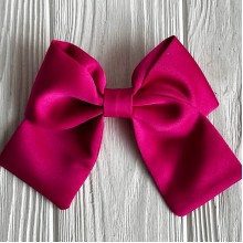 Атласный бант (с уточкой), 12х11 см, малиновый, шт.