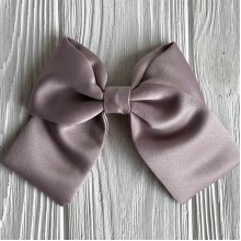 Атласный бант (с уточкой), 12х11 см, бежево-пудровый, шт.