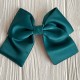 Атласный бант (с уточкой), 12х11 см, изумрудный, шт.
