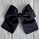 Атласный бант (с уточкой), 12х11 см, черный, шт.