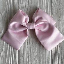 Атласный бант (с уточкой), 12х11 см, светло-розовый, шт.