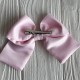 Атласный бант (с уточкой), 12х11 см, светло-розовый, шт.
