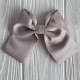 Атласный бант (с уточкой), 12х11 см, бежево-серый, шт.