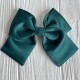 Атласный бант (с уточкой), 12х11 см, темно-зеленый, шт.