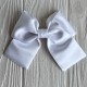 Атласный бант (с уточкой), 12х11 см, белый, шт.