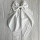 Бант платок софт большой, 14х35 см, белый, шт.
