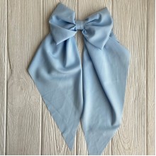 Бант платок софт большой, 14х35 см, голубой, шт.