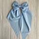 Бант хустина софт великий, 14х35 см, блакитний, шт.