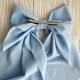Бант хустина софт великий, 14х35 см, блакитний, шт.