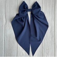 Бант платок софт большой, 14х35 см, сапфировый, шт.