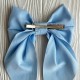 Бант платок софт маленький, 13х22 см, голубой, шт.