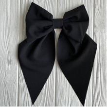 Бант платок софт маленький, 13х22 см, черный, шт.