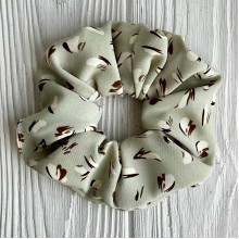 Скранч софт принт, 12 см, оливковый с мазками, шт.