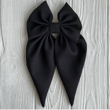 Бант платок креп (уточка), 14х23 см, черный, шт. 