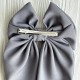 Бант платок креп (уточка), 14х23 см, серый, шт. 