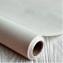 Упаковка бархатная в рулоне, 53 см, молочный, рулон 5,5 метров