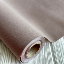 Упаковка бархатная в рулоне, 53 см, темно-пудровый, рулон 5,5 метров