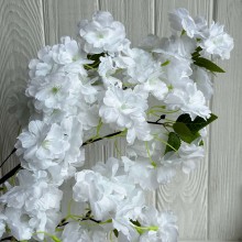 Сакура с листиками, 100 см, белая, шт.